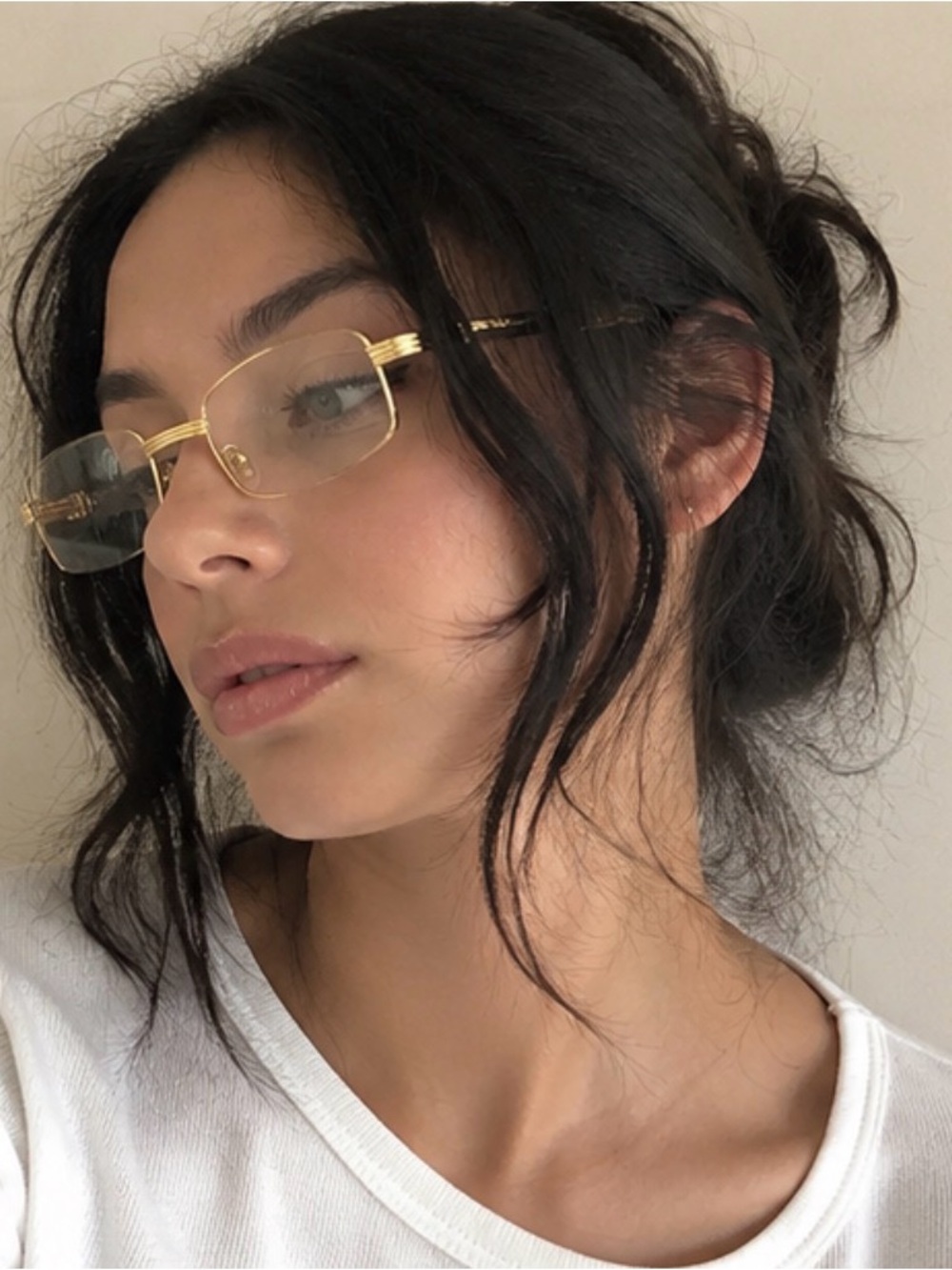 Gold Rectangle Sunglasses – Vintage Style, Minimal Luxe Frames